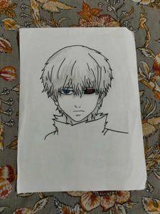 Ken Kaneki - Anime Pencil Sketch