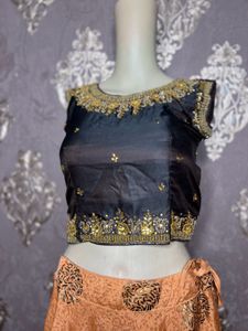 Sider Stone Work Silk Lehanga