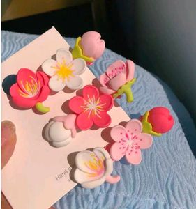 Korean Floral Hair Clips (1 Pair)