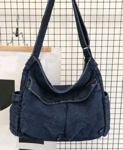 Stylish Denim Sling Bag with Pockets
