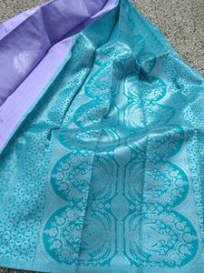 New Lavender And Green Saree