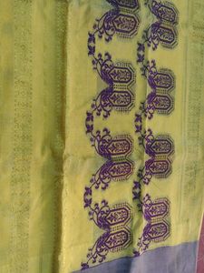 Bengal Yellow Colored Cotton Saree