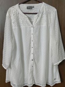 Plus Size White Lace Top From Westside