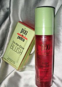 Pixi Blush Stick & Rose Glow Mist  Combo