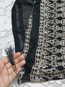 Black Embroidered Pakistani Suit