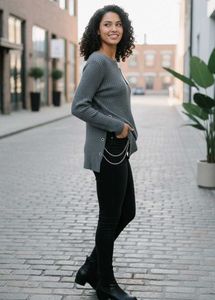 Grey Knit Sweater