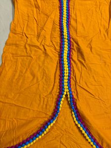 Beautuful embroidery Ethnic Tunic Top - Mustard