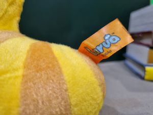 Yellow Larva Plush Toy Medium-sized