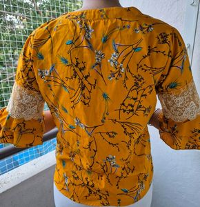 Mustard Casual Top
