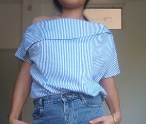 Striped Off-Shoulder Top