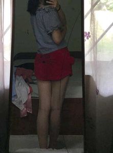 Fluffy Red Night Short