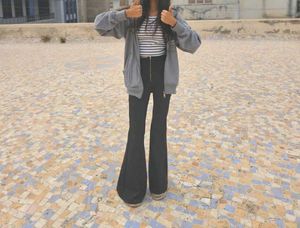 Black Flare jeggings