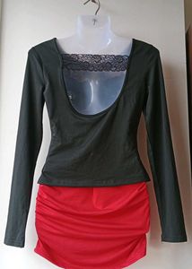 Elegant Black Long Sleeve Top