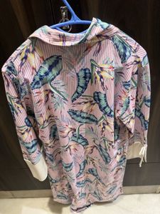 Floral Print Shirt Dress