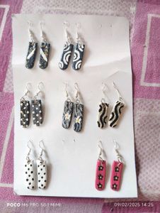 Set Of 7 Earrings