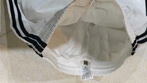 Adidas White Track Pants, M Size