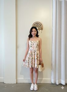 Floral Mini Dress Zara