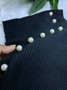 Black Pearl Embellished Top