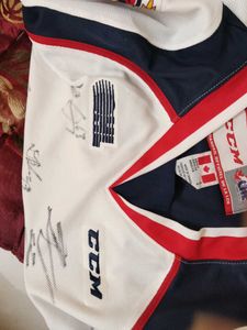 Signed Windsor Spitfires Hockey Jersey