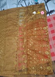 Replica Of Aiman Khan Gold Embroidery Pakistanidr