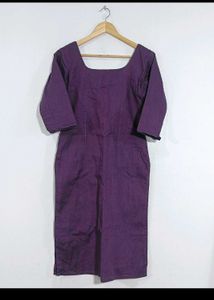 Purple Top With Pearl&#39;s Embroidery