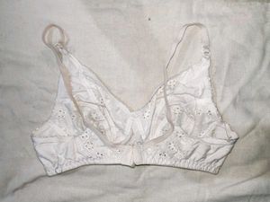 Elegant White Eyelet Bra
