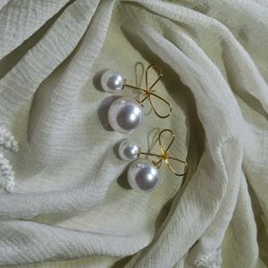 Pearl Bow Earring ✨❤️