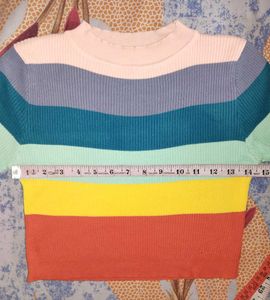 Rainbow Strips 🌈  Crop Top