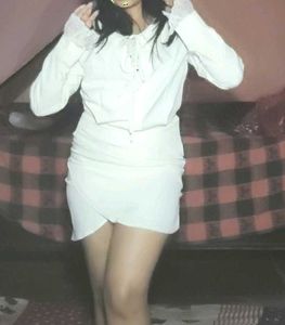 Off White Super Hot Midi With A Korean Touch 🫶🎀