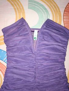 Newme - Purple Bodycon Mini Dress