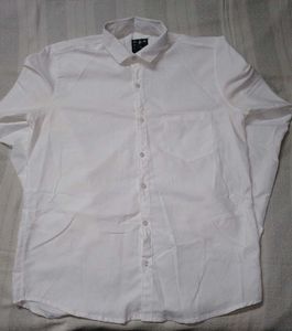 Men's White Casual Shirt