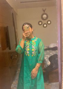 Emerald Green Embroidered set