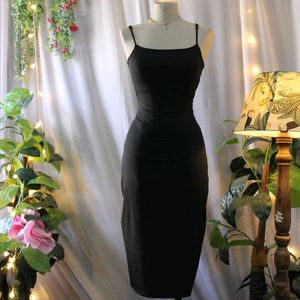 Classic Black Slip Dress