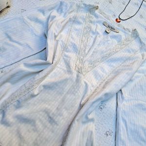 cute Elegant White Long Sleeve kurti