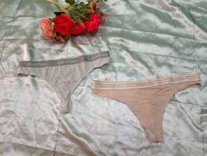 Combo Of Two Calvin Klein Thong Panties