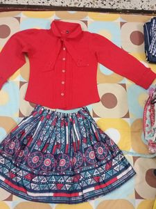 Party Wear Skirt And Top