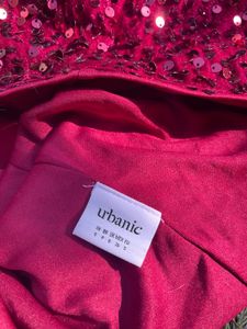 beautiful sequin marroon dress- size Small