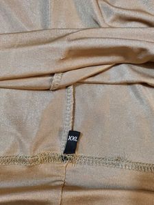 2XL Size Golden Silky Pallazo