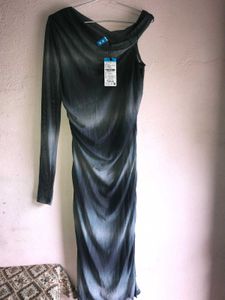 Zudio One Side Off Shoulder Dress