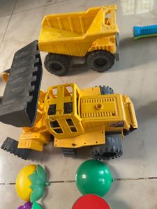 Awesome Dump Truck With Side Trolly For Kids