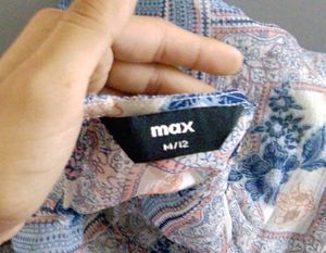 Cute Floral Patchwork Ruffle Sleeve Top