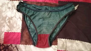 Green Panties with black panty