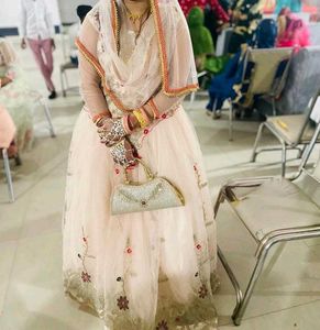 Embroidered Tulle Gown