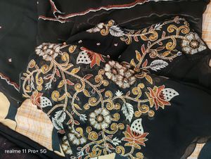 Black Party Wear Saree