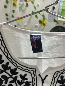 White Embroidered Kurta