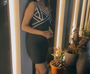 Black Bodycon Mini Dress!