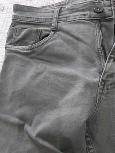 Grey Straight Leg Jeans