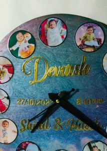 Baby 12 Month Wall Clock