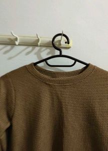 Brown Cropped Sweater
