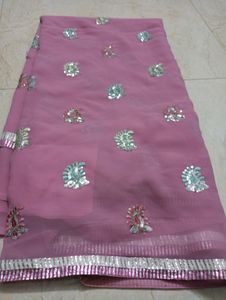Beutiful Pink Color Saree